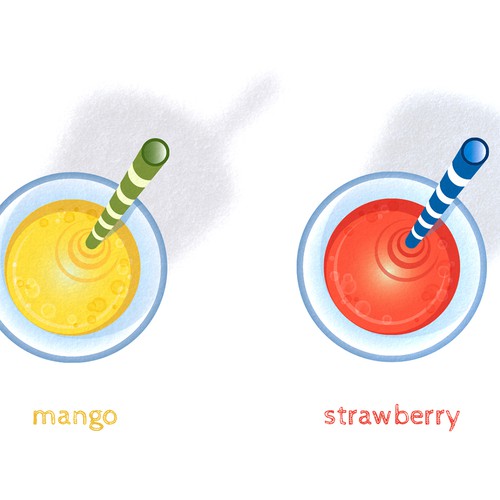 illustration of Smoothie juices