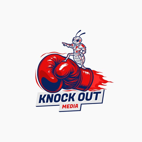 Mascot Logo Design for Knockout Media