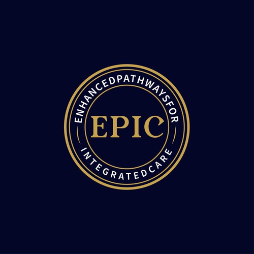 EPIC – Modern Premium Healthcare Badge Logo Design