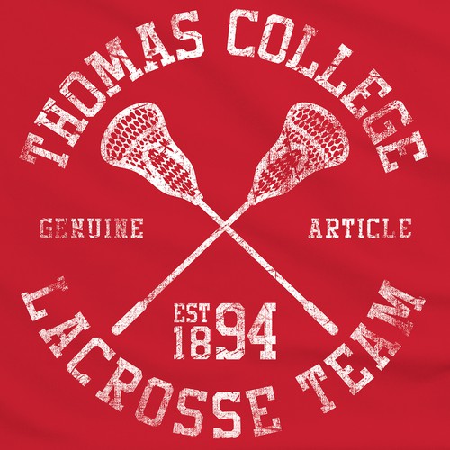 Create simple Collegiate driven t-shirt designs using 1 and 2 colors.