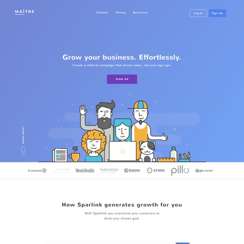 Referral campaigns app website