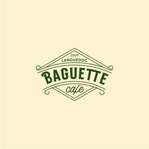 Vintage logo for a Cafe