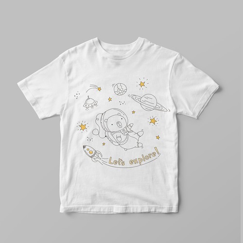 Design for boy's t-shirt.