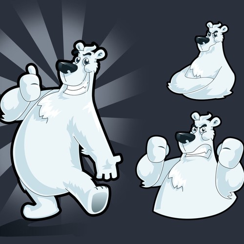 Polar Bear cartoon character.