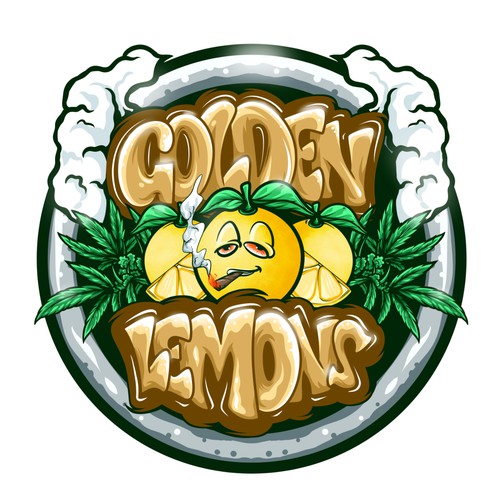 Golden Lemon Cannabis Design Concept