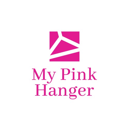 Modern and creative logo for My Pink Hanger