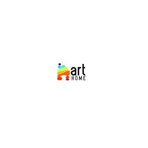 Logo concept for a business that sells paintings to homes 