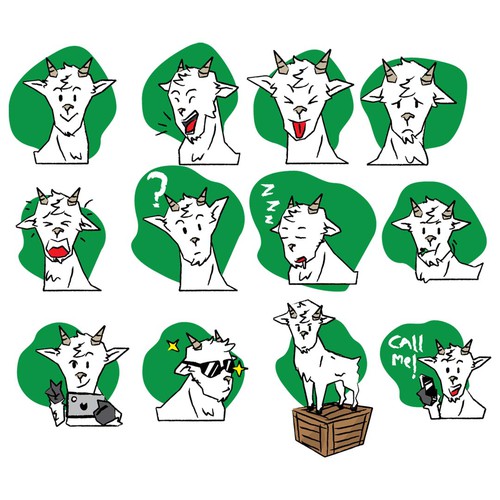 Sassy Goat Stickers