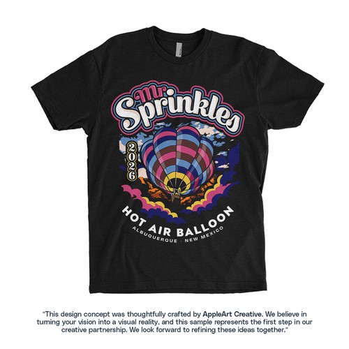 Mr. Sprinkles Hot Air Balloon