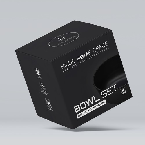 Packaging Design for Hilde Home Space - Bowl Set Box