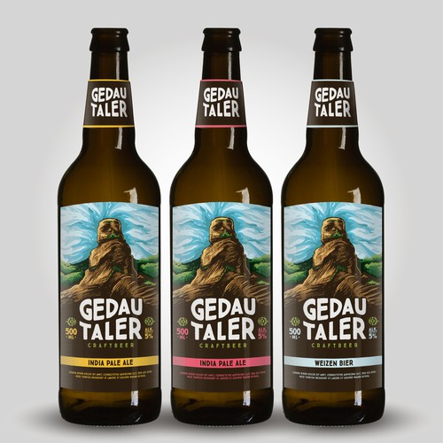 Gedautaler beer label design