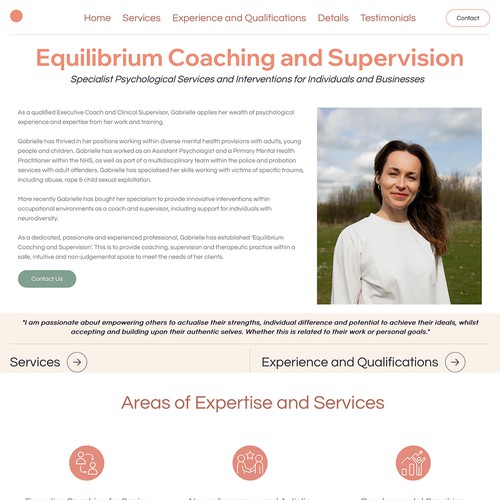 Coaching Website Design