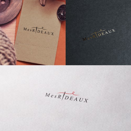 Logo for Mes Rideaux, a luxury French home deco site.