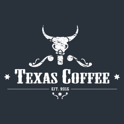 Wild wild west inspired logo for Texas Coffee