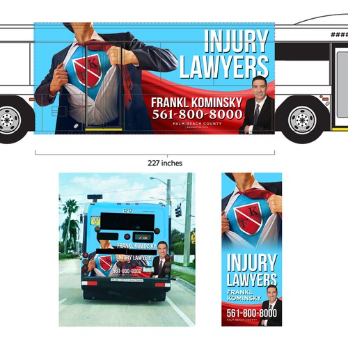 Bus Wrap Design for a Law Firm