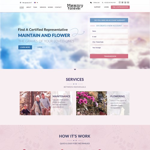 Memory Forever Web Site Design