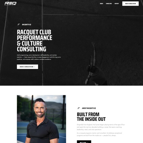 Brand & Website Design for a Racquet Club Performance & Culture Consultancy