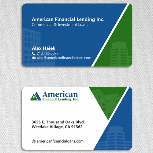 Business card for real estate