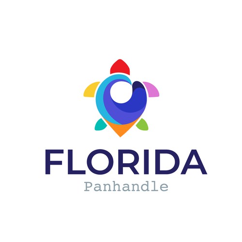 Colorful travel logo