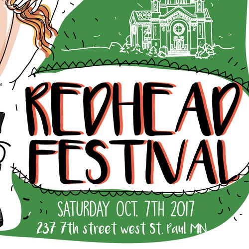 redhead festival poster