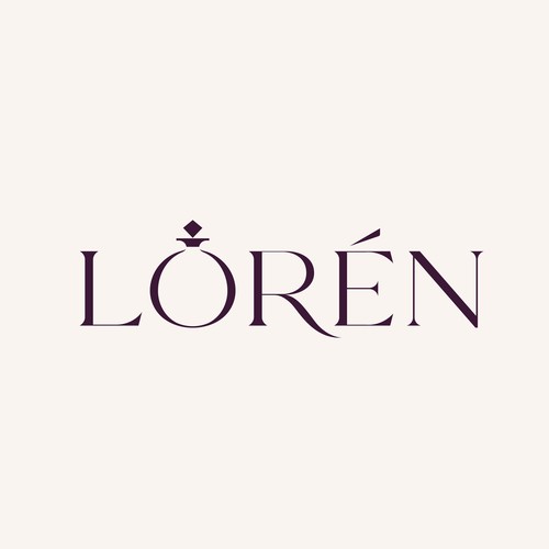 Luxury Jewelry Brand Wordmark Logo for "LOREN"