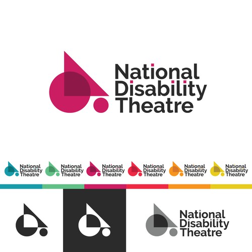 Bold logo concept for National Disability Theatre.