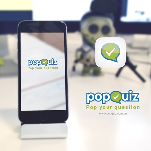 Popquiz: Logo, App icon and App design