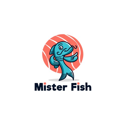 Playful fresh logo for a seafood eatery