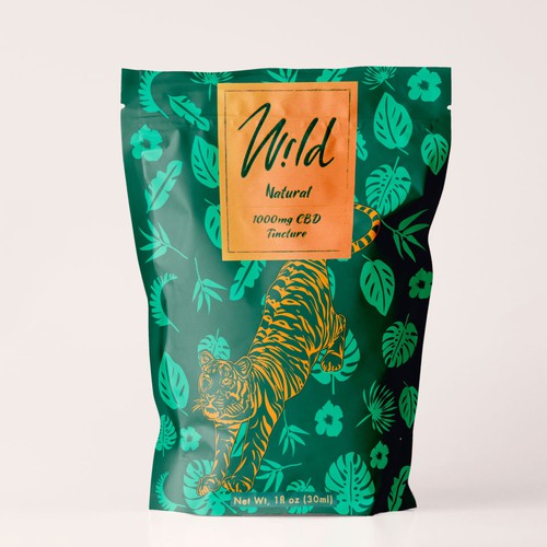 Set of Tropical Animals for Product Packaging