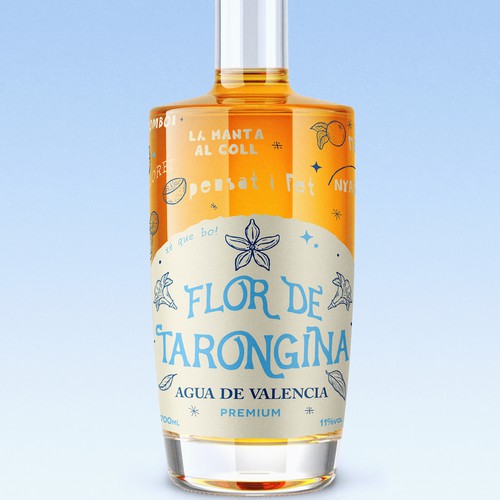Agua de Valencia Cocktail Label