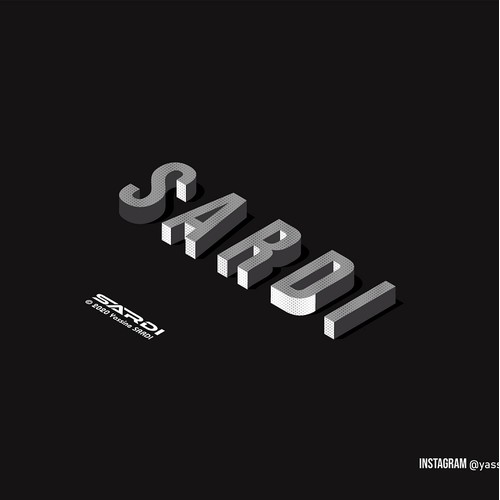 3D logo with my personal name
