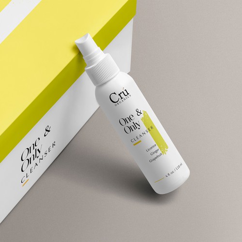 Young and vibrant design concept for Vegan cleanser