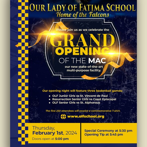 Grand Opening flyer design concept 