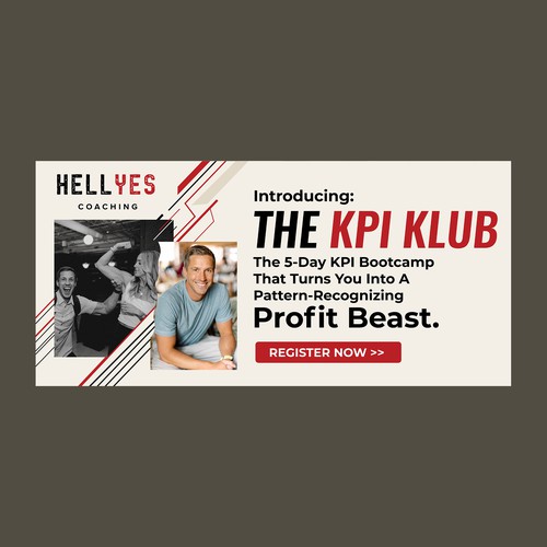 Dynamic Promotional Banner Design for HELLYES Coaching - The KPI Klub