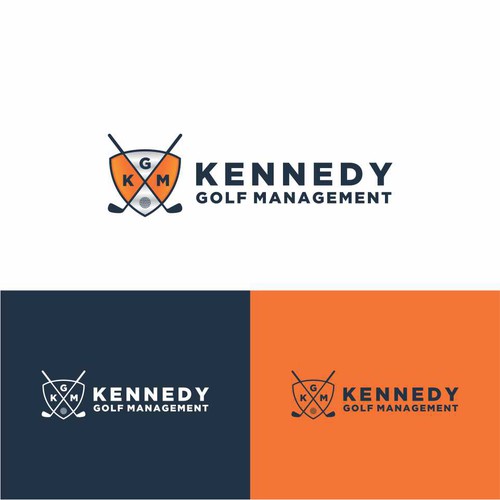 Create a premium, golf-centric logo for KGM