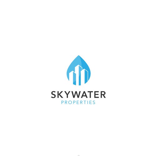 Skywater properties logo design 