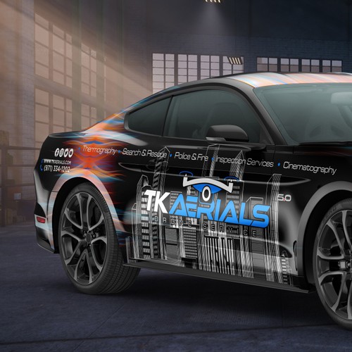 DRONE PILOT NEEDS MUSCLE CAR WRAP DESIGNED