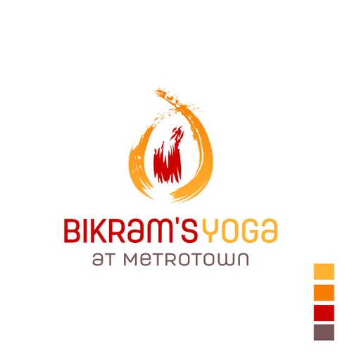 Logo for Bikram's Yoga (hot yoga)