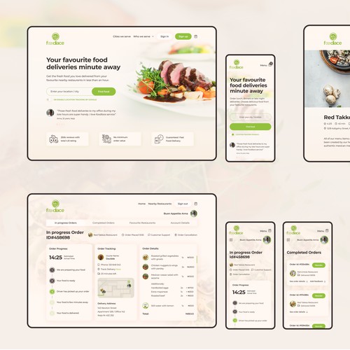 Foodlace WebApp Delivery Platform