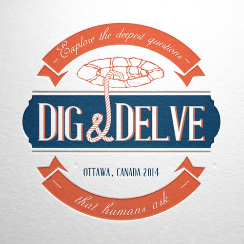 Create a captivating logo the 1st Dig and Delve conference