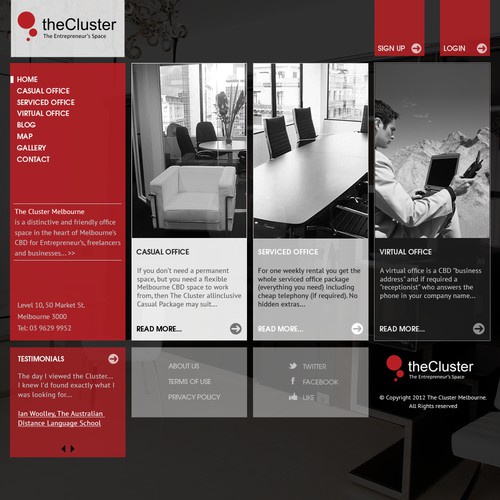 Help The Cluster with a new website design