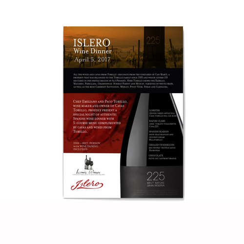 Islero Wine Dinner