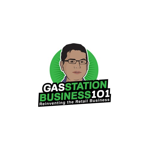 Logo for podcast "gas station business 101"
