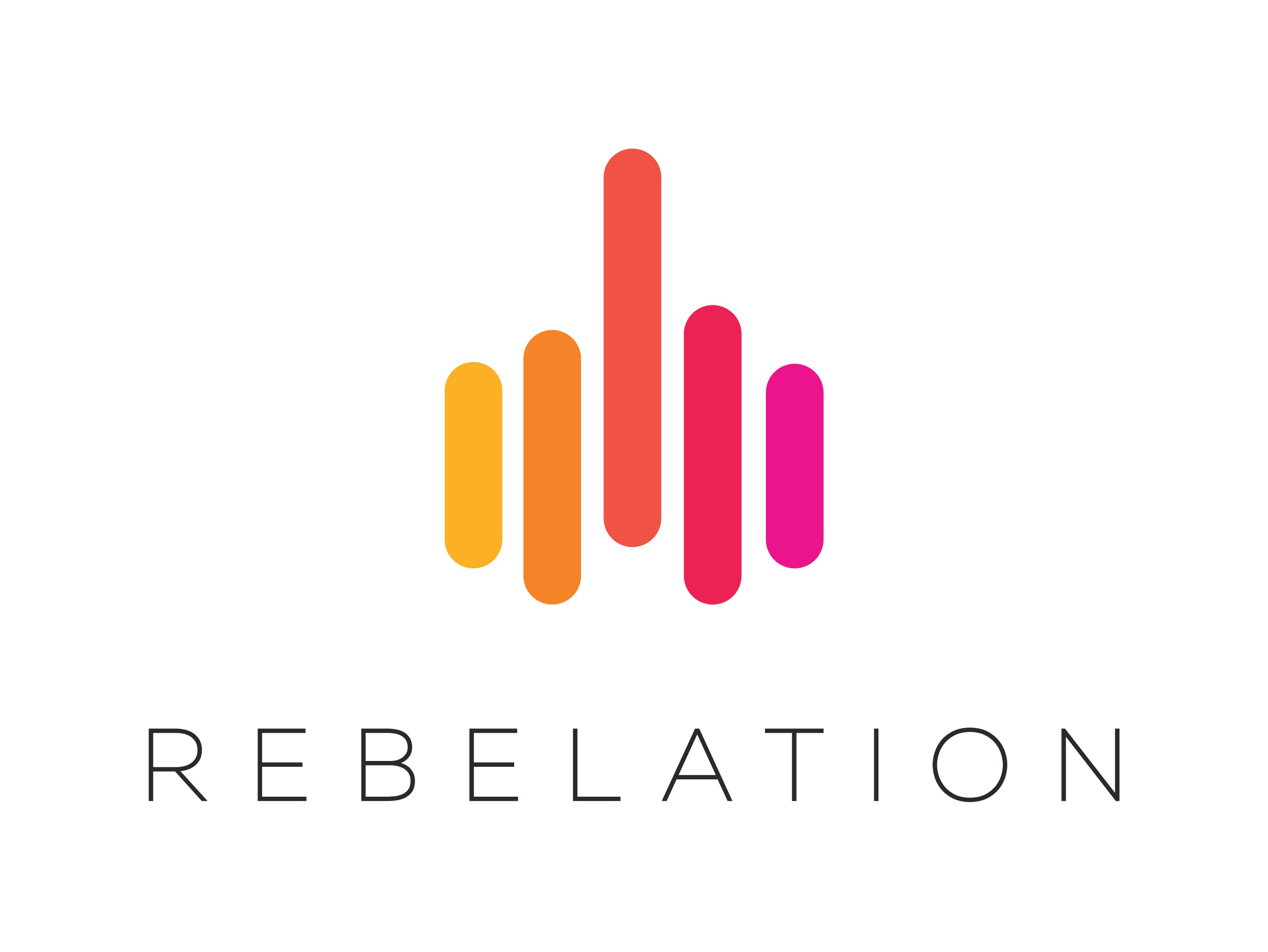 超酷Rebelation标志,尖端的流媒体音乐服务