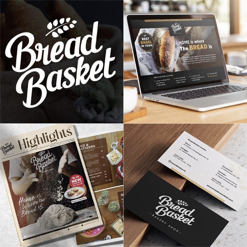 Bread Basket logo and branding