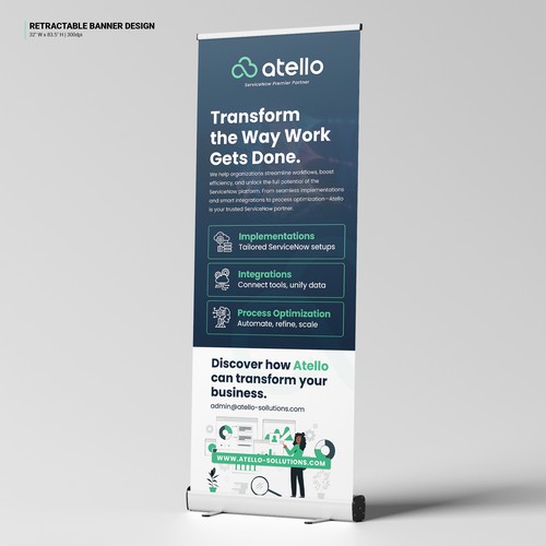 Retractable Banner Design: Atello