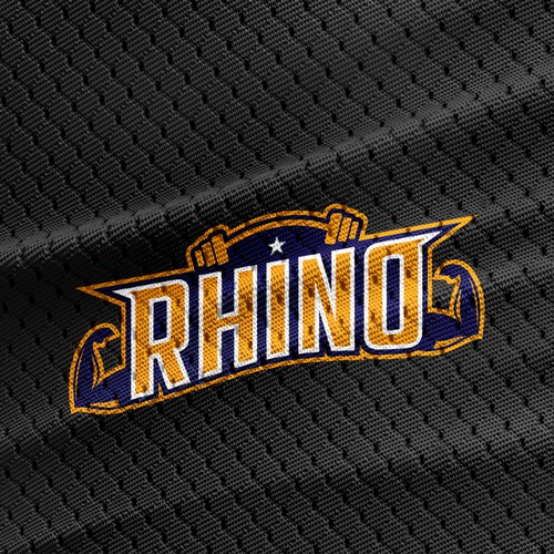 Masculine logo for RHINO