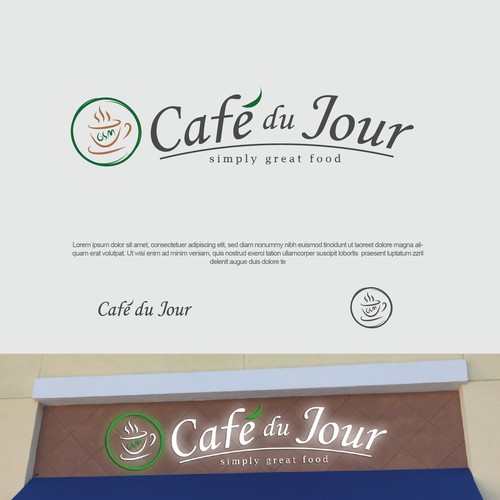 Classy logo foe Cafe du Jour