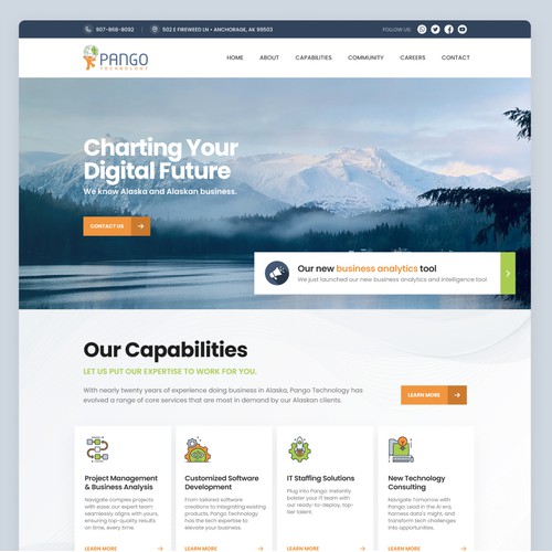 Website design for a Technology consulting company