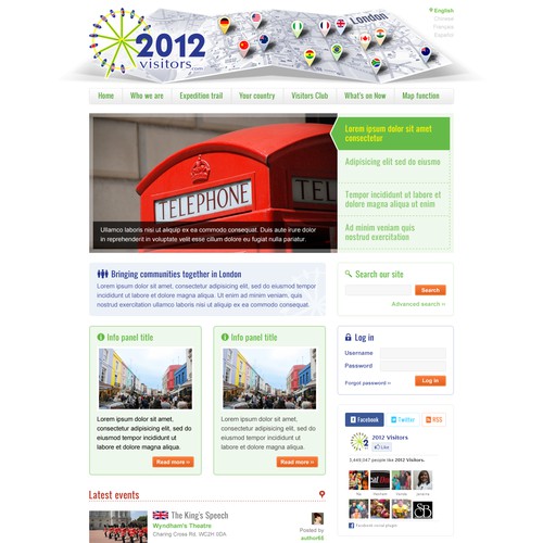 Help 2012 Visitors.com with a new website design